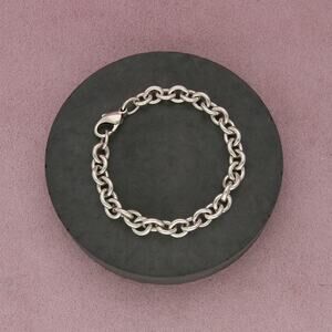sterling silver 8mm cable chain bracelet size 7in